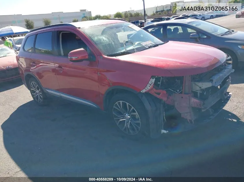 JA4AD3A31GZ065166 2016 Mitsubishi Outlander Se/Sel