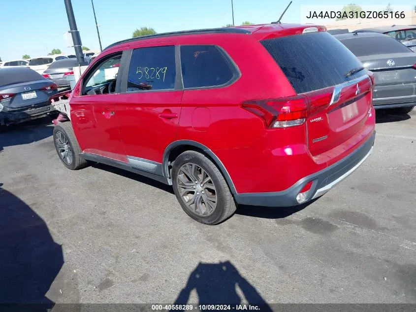 JA4AD3A31GZ065166 2016 Mitsubishi Outlander Se/Sel