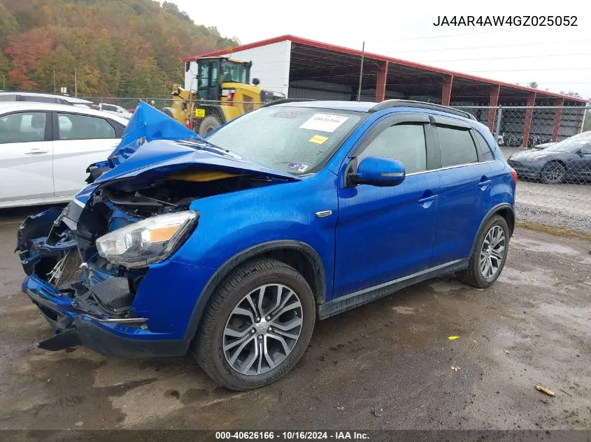 2016 Mitsubishi Outlander Sport 2.4 Sel VIN: JA4AR4AW4GZ025052 Lot: 40626166