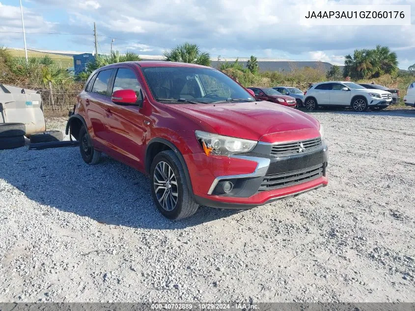 2016 Mitsubishi Outlander Sport 2.0 Es VIN: JA4AP3AU1GZ060176 Lot: 40702889