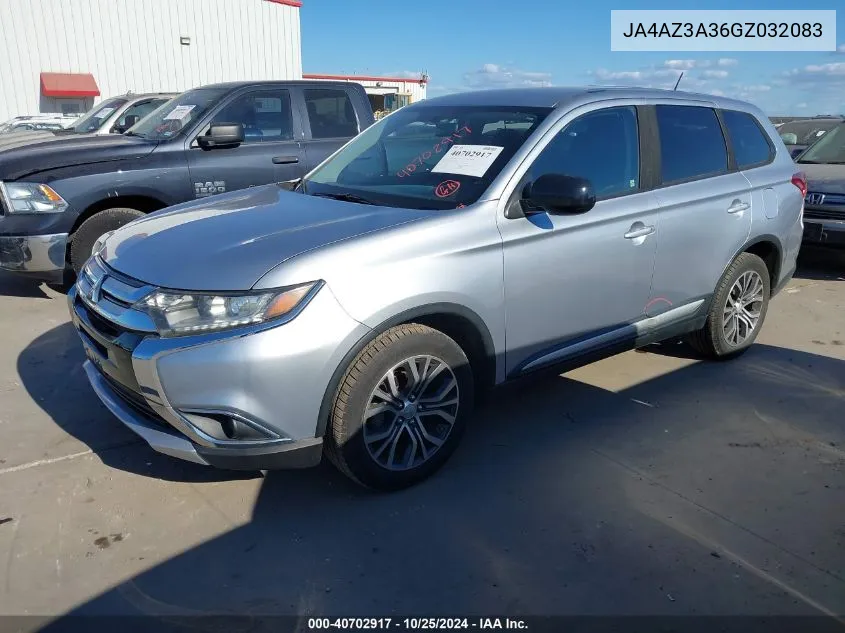 2016 Mitsubishi Outlander Es VIN: JA4AZ3A36GZ032083 Lot: 40702917