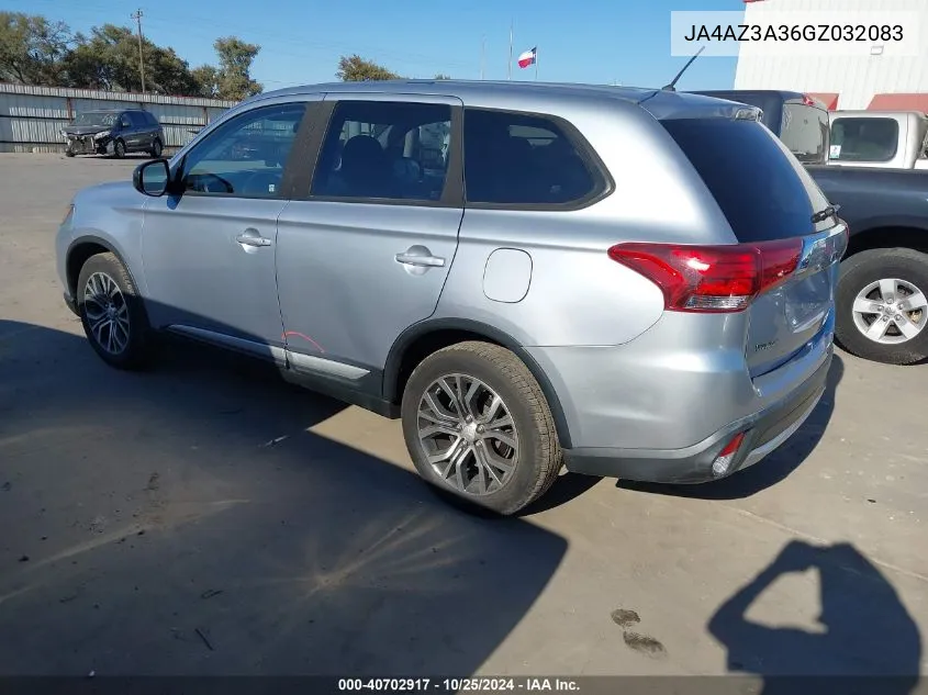 2016 Mitsubishi Outlander Es VIN: JA4AZ3A36GZ032083 Lot: 40702917