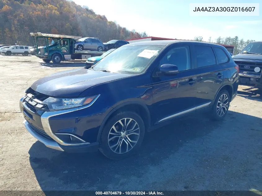 JA4AZ3A30GZ016607 2016 Mitsubishi Outlander Es/Se/Sel