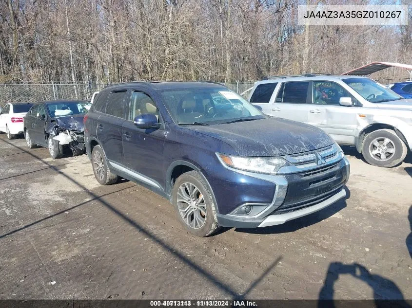 2016 Mitsubishi Outlander VIN: JA4AZ3A35GZ010267 Lot: 40713113