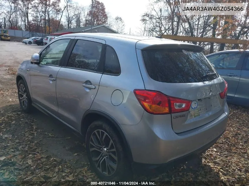 2016 Mitsubishi Outlander Sport Es/Se VIN: JA4AR3AW4GZ054366 Lot: 40721846