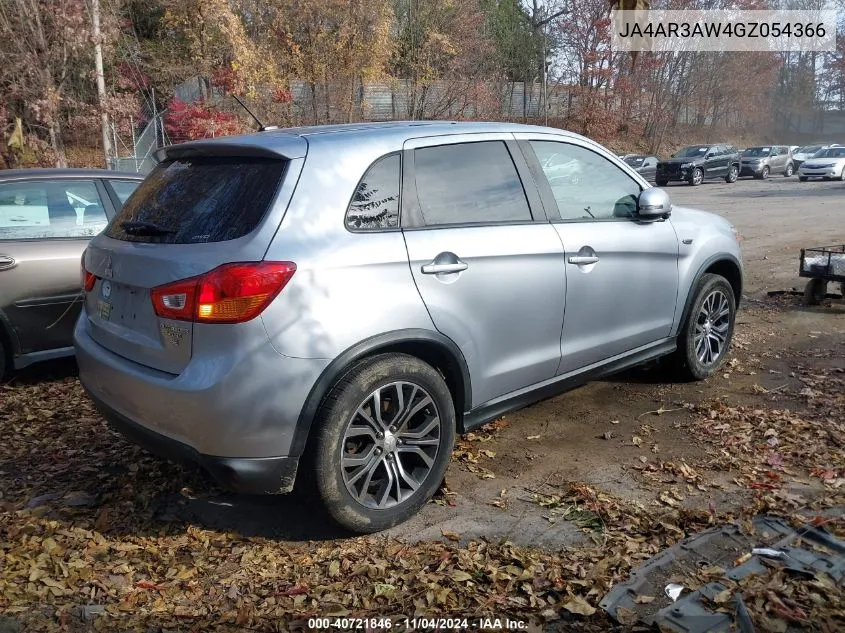 2016 Mitsubishi Outlander Sport Es/Se VIN: JA4AR3AW4GZ054366 Lot: 40721846