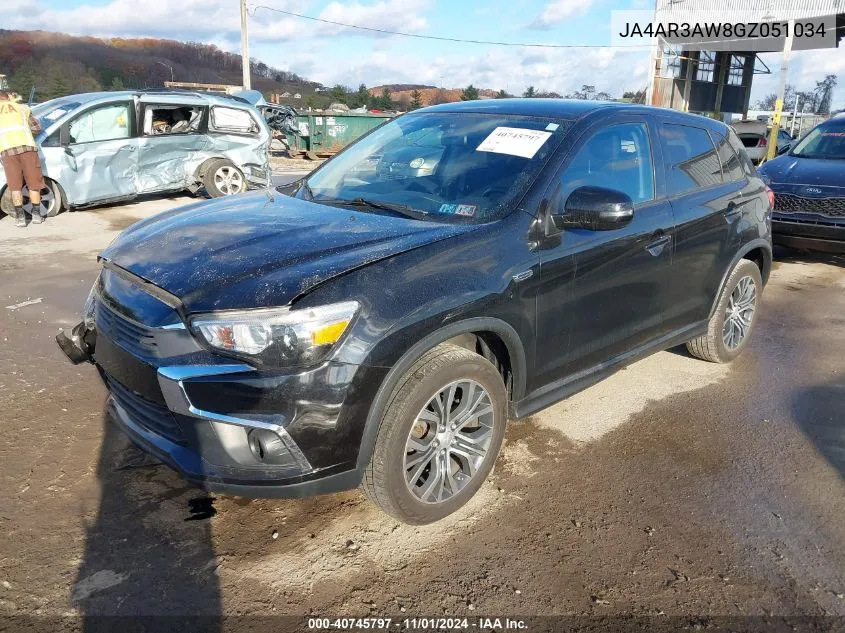 2016 Mitsubishi Outlander Sport 2.4 Se VIN: JA4AR3AW8GZ051034 Lot: 40745797