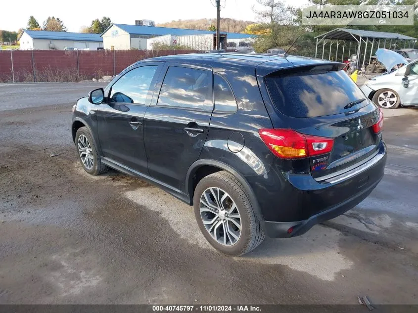 2016 Mitsubishi Outlander Sport 2.4 Se VIN: JA4AR3AW8GZ051034 Lot: 40745797