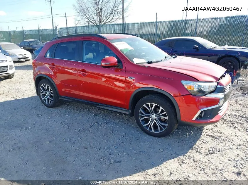 2016 Mitsubishi Outlander Sport 2.4 Sel VIN: JA4AR4AW4GZ050467 Lot: 40798244