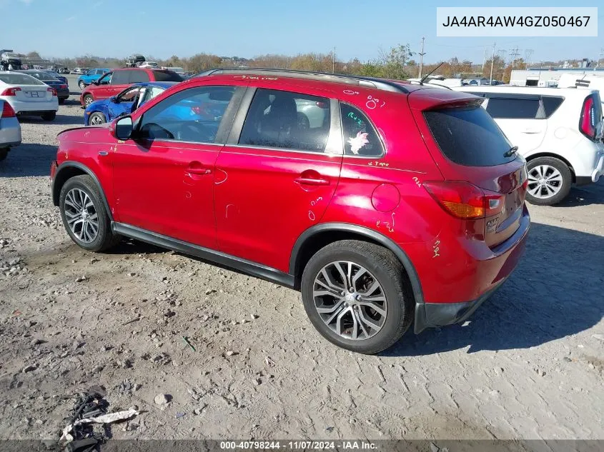 2016 Mitsubishi Outlander Sport 2.4 Sel VIN: JA4AR4AW4GZ050467 Lot: 40798244