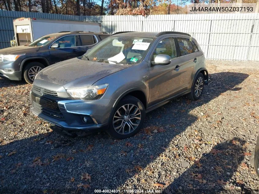 2016 Mitsubishi Outlander Sport 2.4 Sel VIN: JA4AR4AW5GZ037193 Lot: 40824831