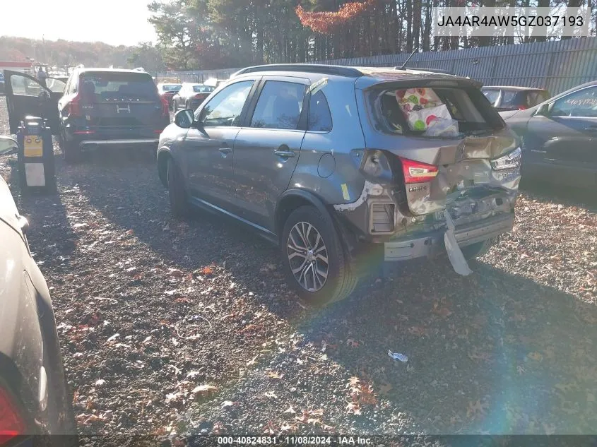 2016 Mitsubishi Outlander Sport 2.4 Sel VIN: JA4AR4AW5GZ037193 Lot: 40824831