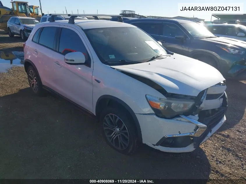 2016 Mitsubishi Outlander Sport 2.4 Es VIN: JA4AR3AW8GZ047131 Lot: 40908069