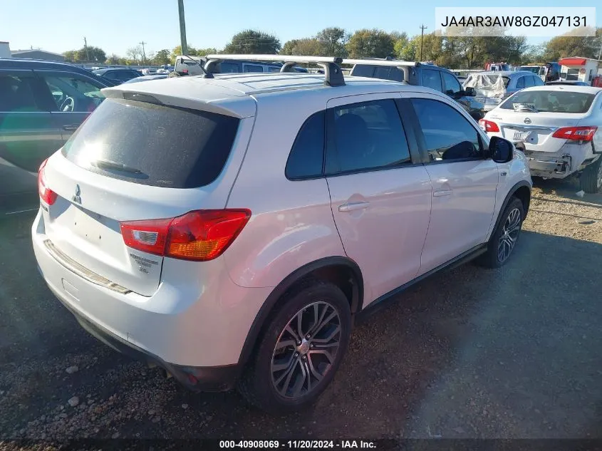 2016 Mitsubishi Outlander Sport 2.4 Es VIN: JA4AR3AW8GZ047131 Lot: 40908069