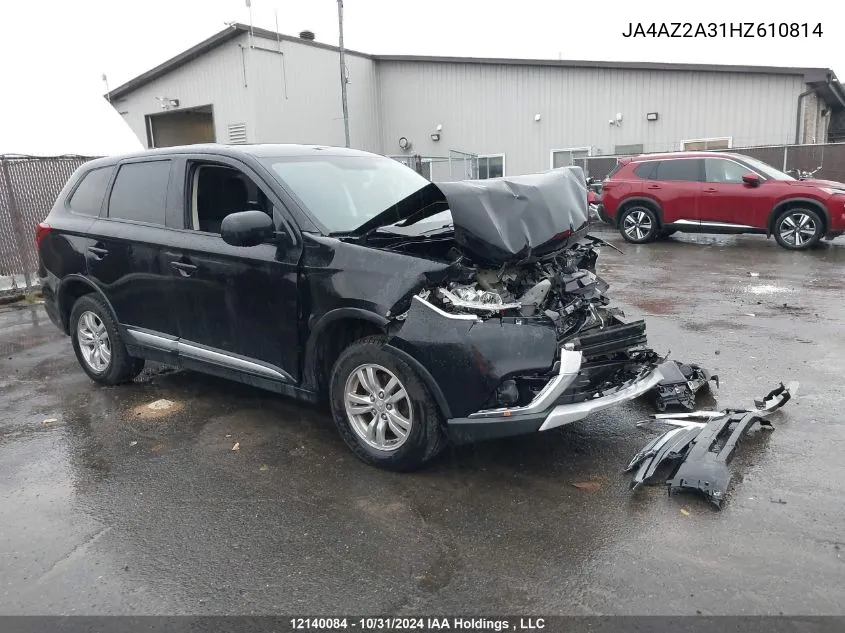 2017 Mitsubishi Outlander VIN: JA4AZ2A31HZ610814 Lot: 12140084