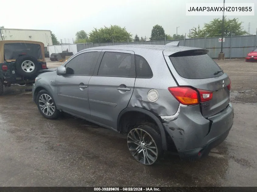 2017 Mitsubishi Outlander Sport 2.4 Se VIN: JA4AP3AWXHZ019855 Lot: 39229476