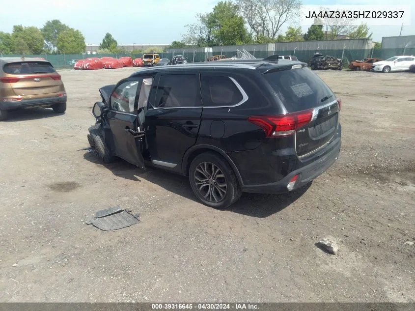 JA4AZ3A35HZ029337 2017 Mitsubishi Outlander Sel