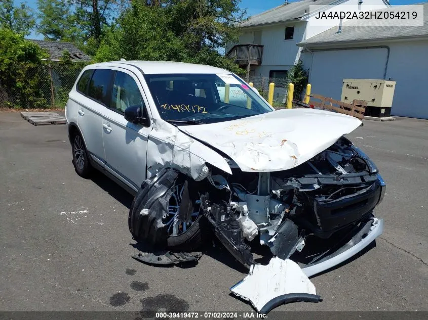 2017 Mitsubishi Outlander Es VIN: JA4AD2A32HZ054219 Lot: 39419472