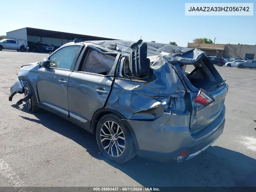 JA4AZ2A33HZ056742 2017 Mitsubishi Outlander Es