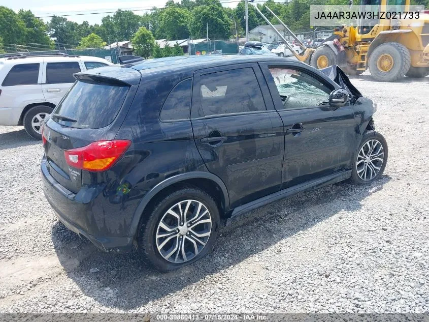 JA4AR3AW3HZ021733 2017 Mitsubishi Outlander Sport 2.4 Se