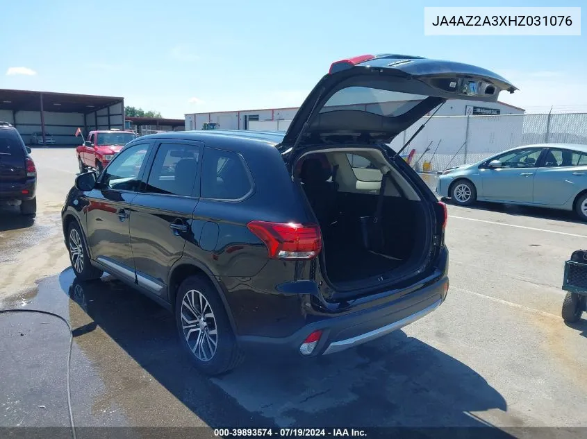 2017 Mitsubishi Outlander Es VIN: JA4AZ2A3XHZ031076 Lot: 39893574