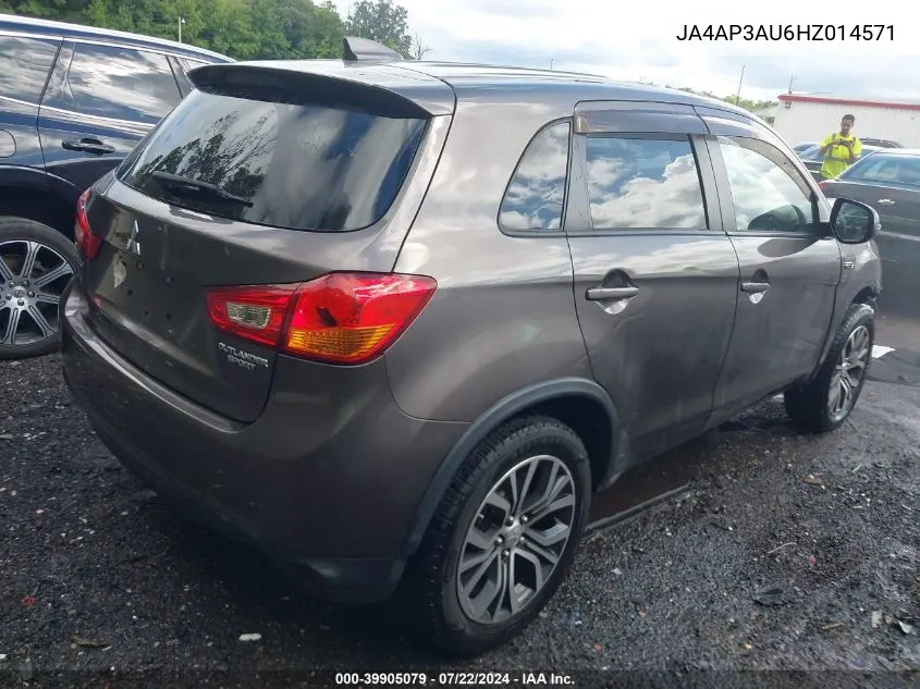 JA4AP3AU6HZ014571 2017 Mitsubishi Outlander Sport 2.0 Es/Le 2.0