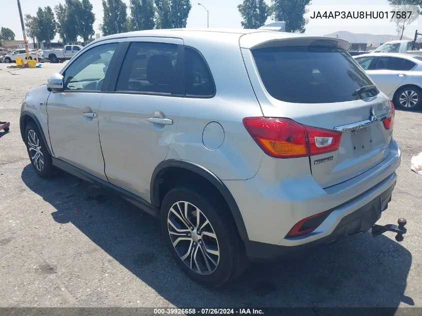 2017 Mitsubishi Outlander Sport 2.0 Es/Le 2.0 VIN: JA4AP3AU8HU017587 Lot: 39926658