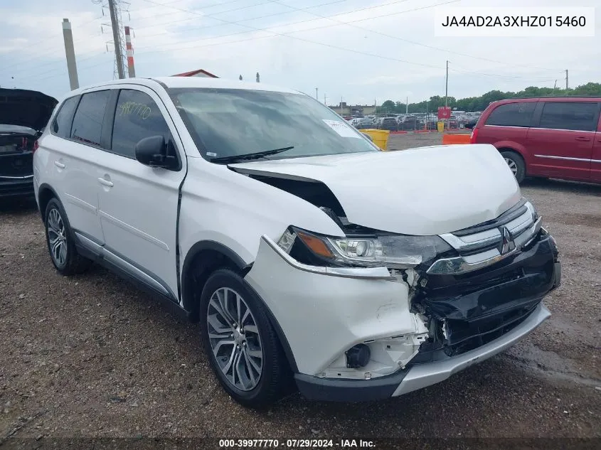 2017 Mitsubishi Outlander Es VIN: JA4AD2A3XHZ015460 Lot: 39977770