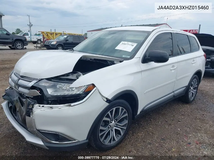 2017 Mitsubishi Outlander Es VIN: JA4AD2A3XHZ015460 Lot: 39977770