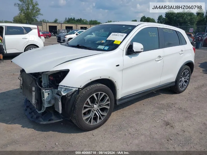 2017 Mitsubishi Outlander Sport 2.0 Es VIN: JA4AR3AU8HZ060798 Lot: 40085718