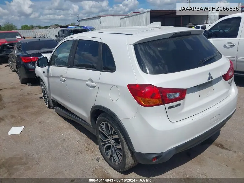 JA4AP3AW9HZ066536 2017 Mitsubishi Outlander Sport 2.4 Se