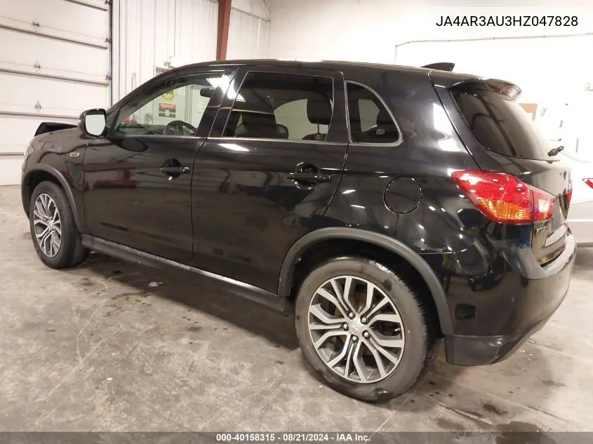 2017 Mitsubishi Outlander Sport 2.0 Es VIN: JA4AR3AU3HZ047828 Lot: 40158315