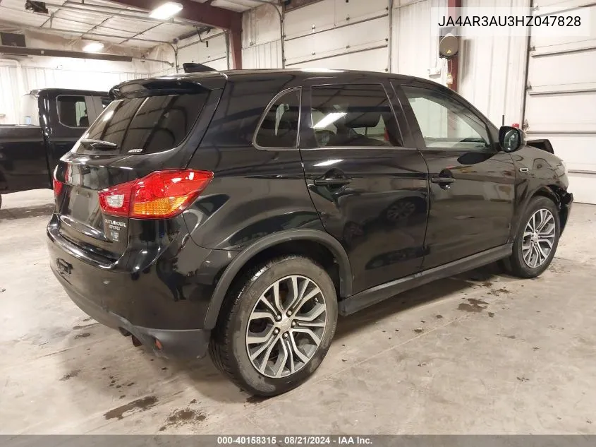 JA4AR3AU3HZ047828 2017 Mitsubishi Outlander Sport 2.0 Es