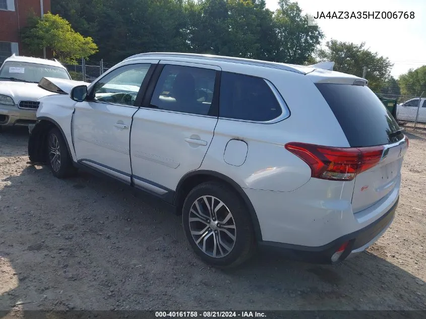 2017 Mitsubishi Outlander Se/Sel VIN: JA4AZ3A35HZ006768 Lot: 40161758