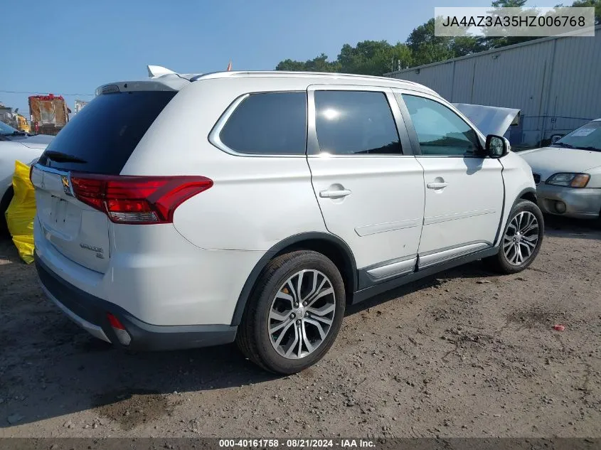 2017 Mitsubishi Outlander Se/Sel VIN: JA4AZ3A35HZ006768 Lot: 40161758