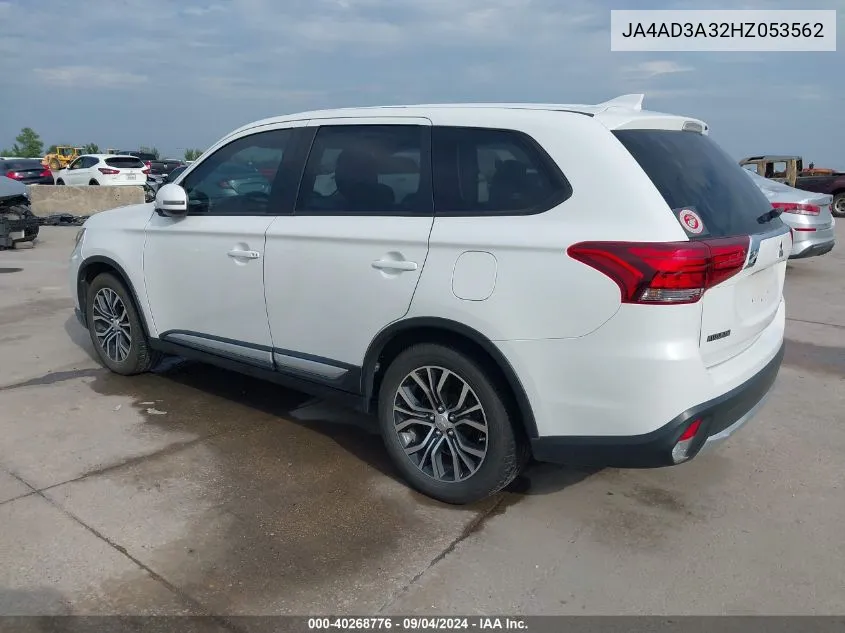 JA4AD3A32HZ053562 2017 Mitsubishi Outlander Se