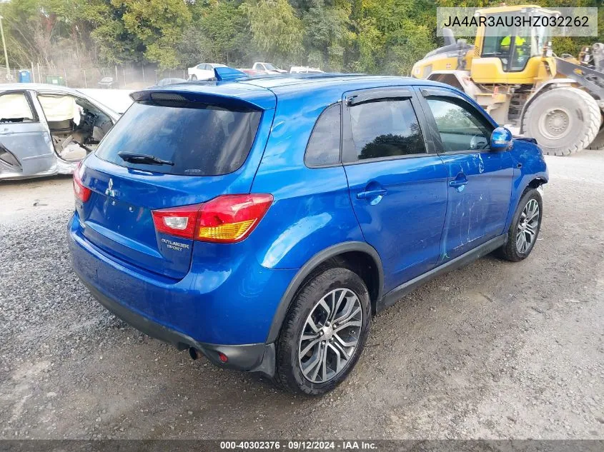 JA4AR3AU3HZ032262 2017 Mitsubishi Outlander Sport 2.0 Es/2.0 Le