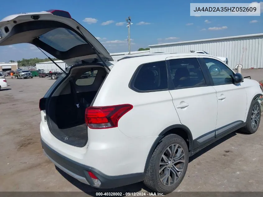 JA4AD2A35HZ052609 2017 Mitsubishi Outlander Es