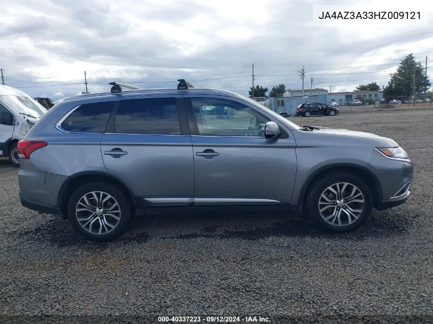 2017 Mitsubishi Outlander Se/Sel VIN: JA4AZ3A33HZ009121 Lot: 40337223