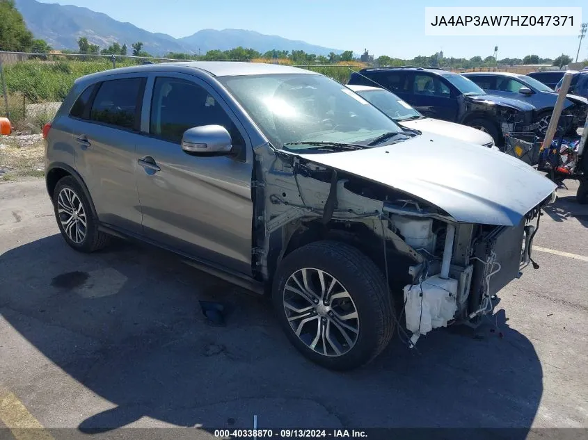 2017 Mitsubishi Outlander Sport 2.4 Se VIN: JA4AP3AW7HZ047371 Lot: 40338870