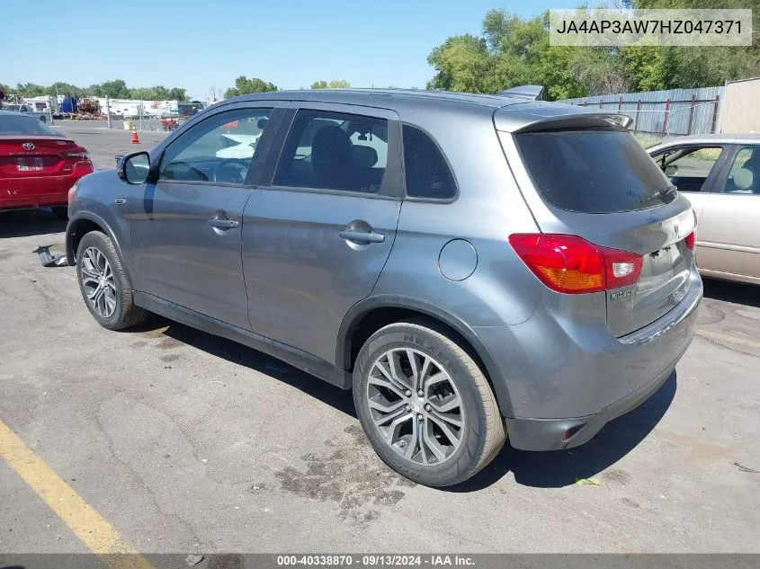 JA4AP3AW7HZ047371 2017 Mitsubishi Outlander Sport 2.4 Se