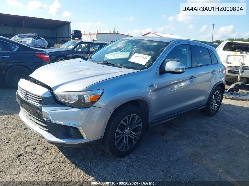 JA4AR3AU1HZ000894 2017 Mitsubishi Outlander Sport 2.0 Es