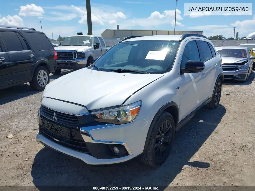 2017 Mitsubishi Outlander Sport 2.0 Le VIN: JA4AP3AU2HZ059460 Lot: 40392259