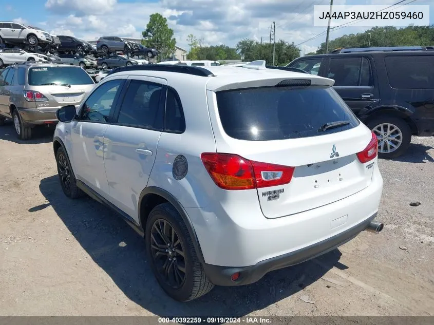 2017 Mitsubishi Outlander Sport 2.0 Le VIN: JA4AP3AU2HZ059460 Lot: 40392259