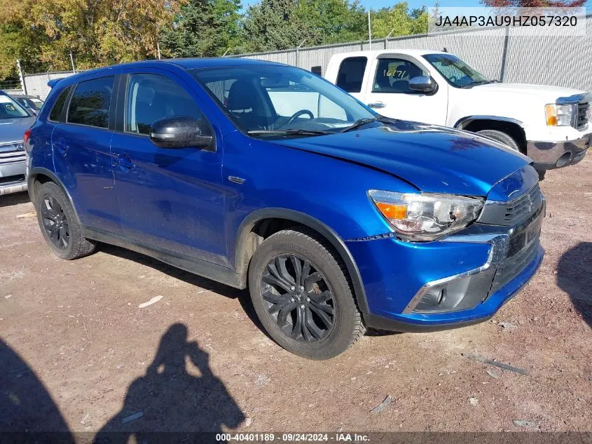 2017 Mitsubishi Outlander Sport Es/Se VIN: JA4AP3AU9HZ057320 Lot: 40401189