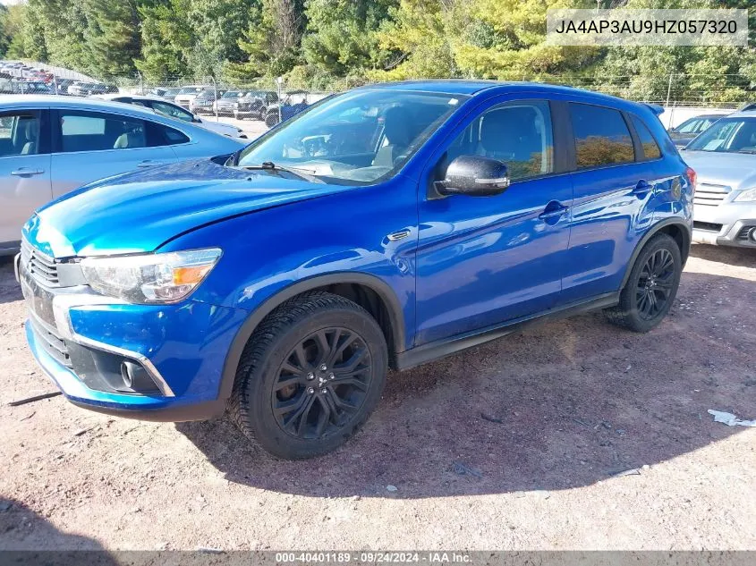 2017 Mitsubishi Outlander Sport Es/Se VIN: JA4AP3AU9HZ057320 Lot: 40401189