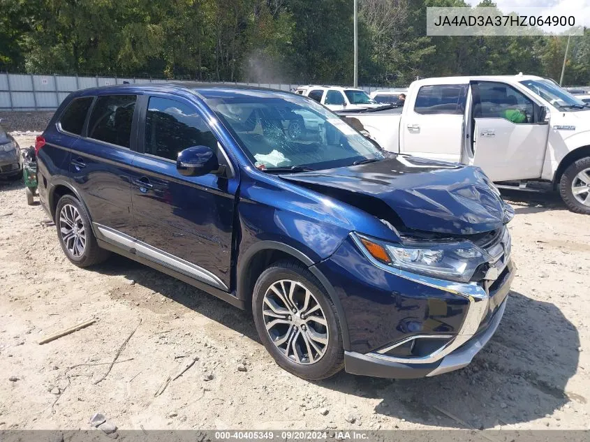 2017 Mitsubishi Outlander Se VIN: JA4AD3A37HZ064900 Lot: 40405349