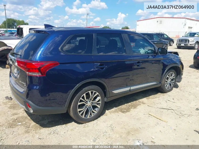 2017 Mitsubishi Outlander Se VIN: JA4AD3A37HZ064900 Lot: 40405349