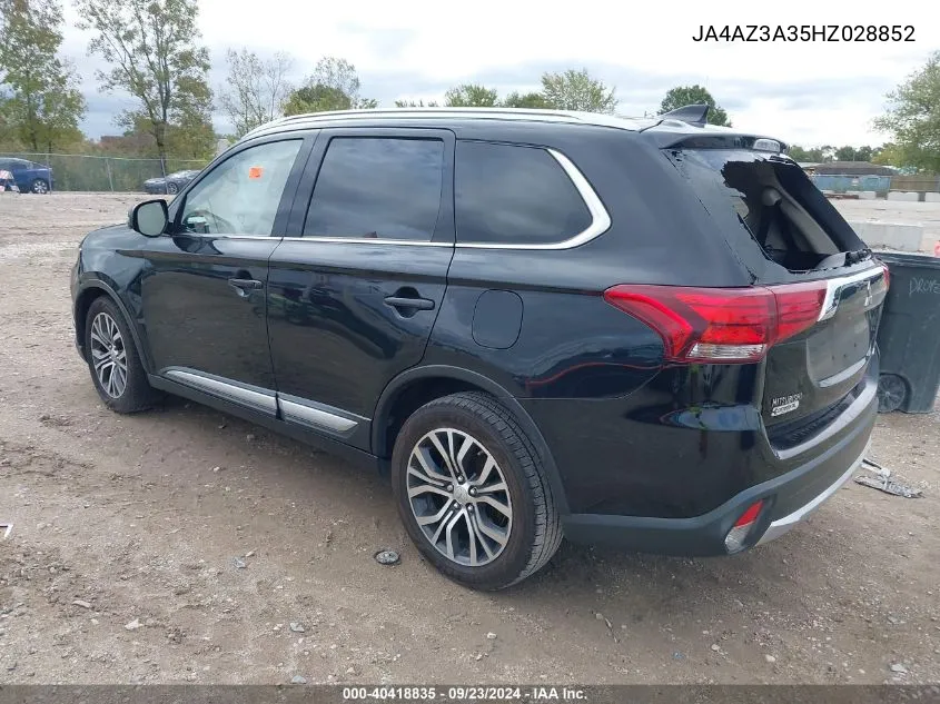 JA4AZ3A35HZ028852 2017 Mitsubishi Outlander Se/Sel