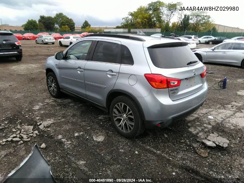 JA4AR4AW8HZ029980 2017 Mitsubishi Outlander Sport 2.4 Sel